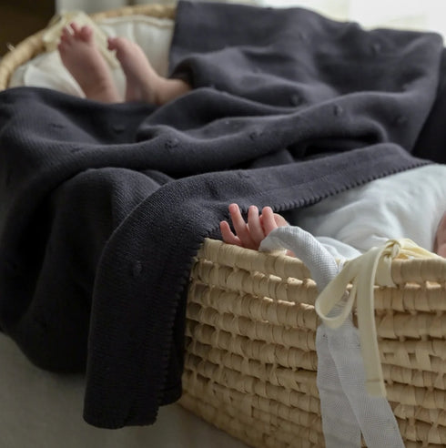 blanco ベビー ニットブランケット organic cotton blanket オーガニックコットン 無地 ブランコ